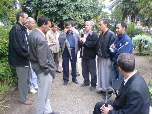 réunion des 19 PEST dans le jardin publique du centre ville de Constantine