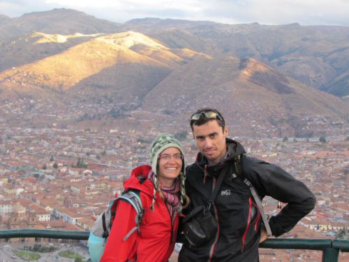 Point de vue en haut de Cusco
