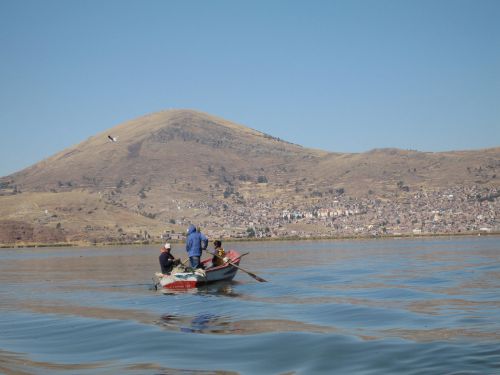 Sur le lac face à Puno (quelques photos supplémentaires d'Amantani)