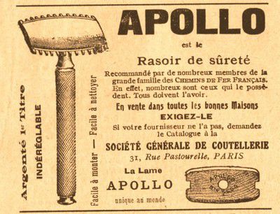 rasoir appollo 1914