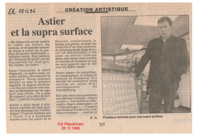 La Supra-Surface dans l'Est Républicain - The Supra-Surface in a regional newspaper