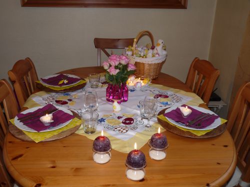 La table de Pâques - avril 2010