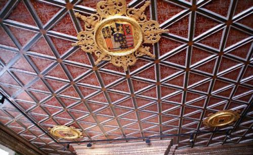 Plafond de la chambre des 5 reines