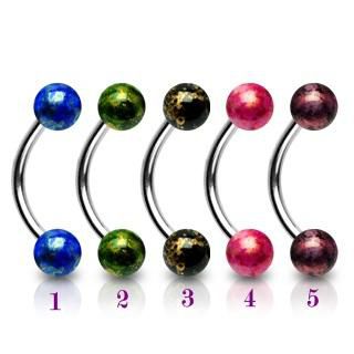 Piercing arcade fossil balls