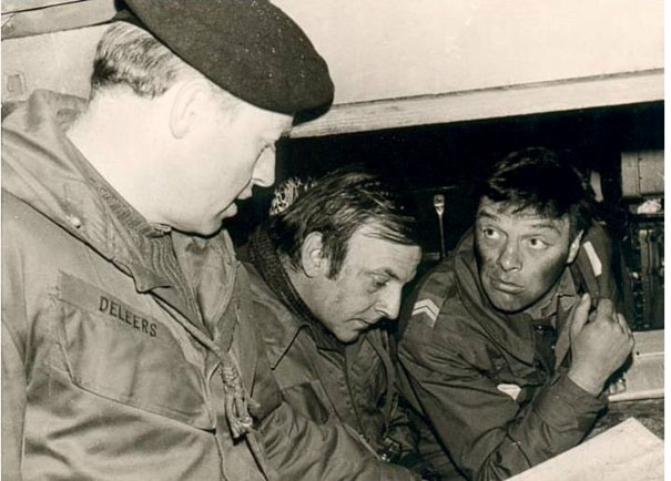 Chalrec 1980 :  Lt Col Deleers    -  Adjt Joly  - 1 Mdl chef R.Génatzy.