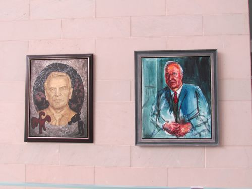 Les chanceliers Gerhard Schröder et Helmut Kohl