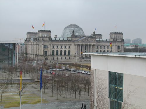 Vue sur le parlement (Reichstag)