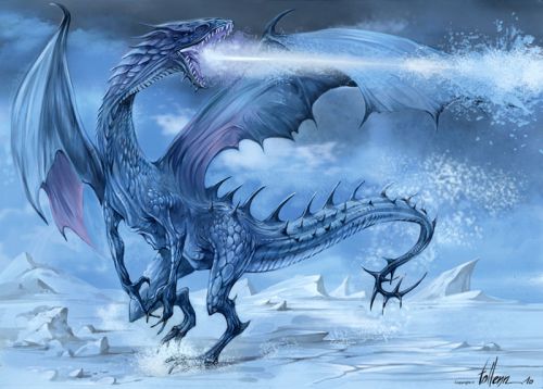 Le souffle du dragon des glaces