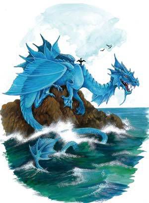 Le dragon d'eau sur son perchoir