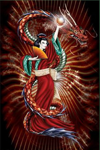 Le dragon chinois et sa dame