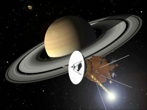 Saturne, vue d'artiste