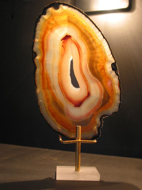 tranche d agate naturelle 