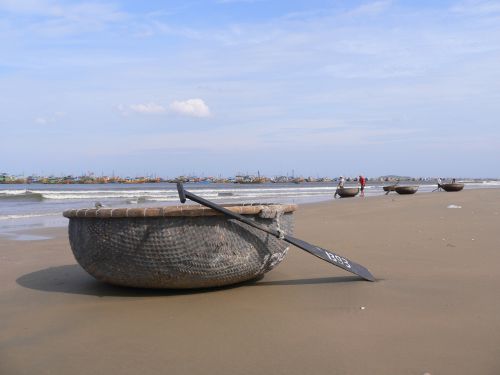 Flotille de bateau de pêche à Mui Né (Vietnam)