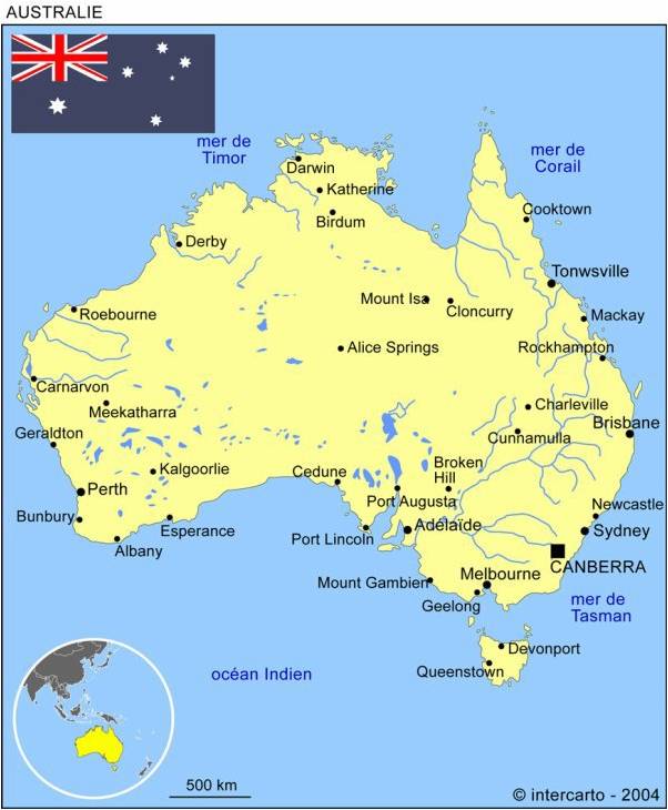 carte australie en anglais Exposé sur l'Australie, présenté par Louis Mathieu, le 29 janvier 