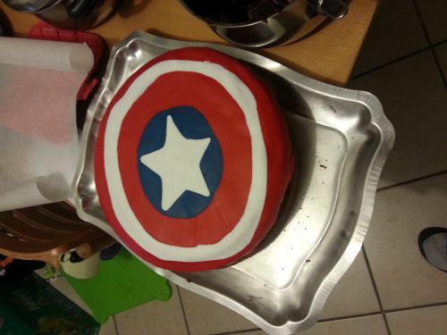 1er gâteau captain America