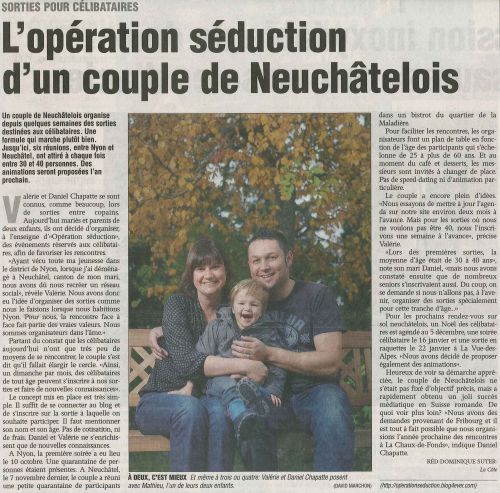 Article paru dans le journal 