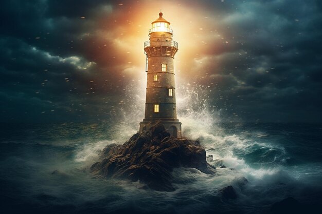 phare-dans-mer-nuit-elements-image-fournis-par-nasa_934652-16348