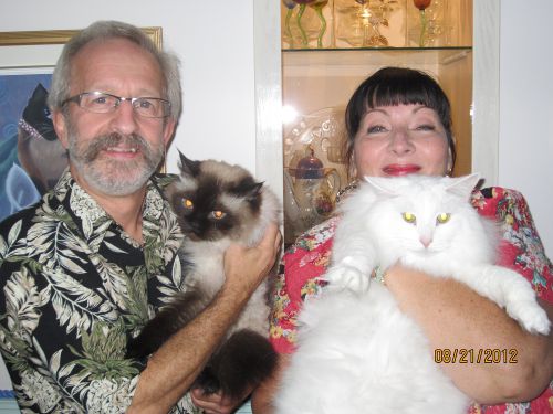 Nos amis avec leurs chats - Our friends with their cats