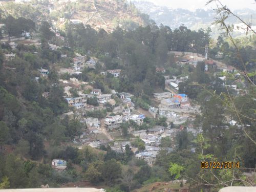 Vue sur le village de Kenscoff - View of Kenscoff village