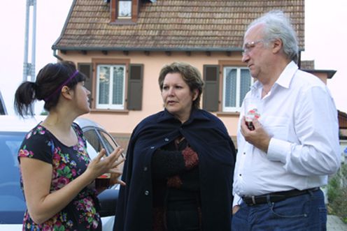 Corinne, Catherine et Arthur