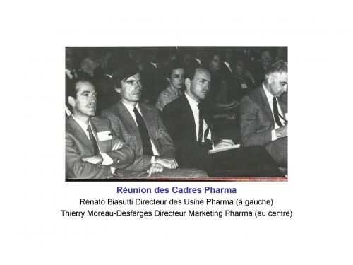 Réunion des Cadres Pharma du 6 et 7 novembre 1986