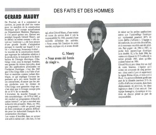 Portrait de Gérard Maury (membre du club)