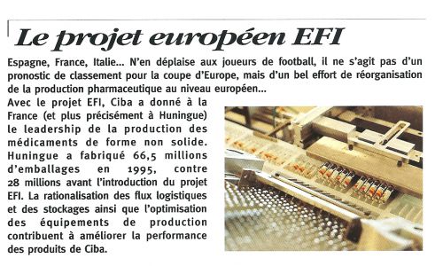 Le projet Européen EFI ( Espagne, France, Italie)