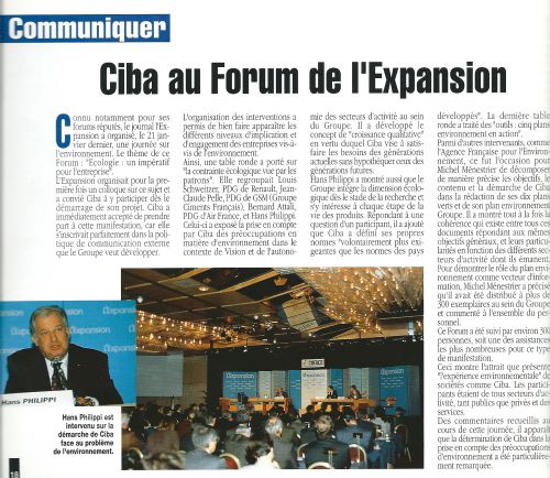 Ciba au Forum de l'Expension