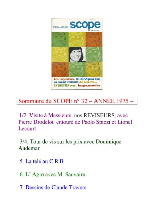 SCOPE n° 32 ANNEE 1975