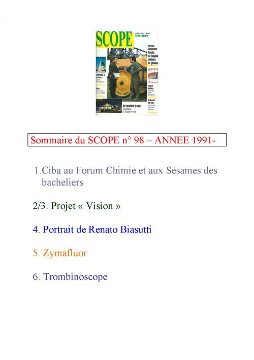 SCOPE n° 98 ANNEE 1991