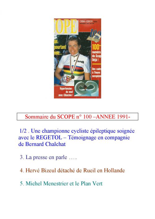 SCOPE n° 100 ANNEE 1991