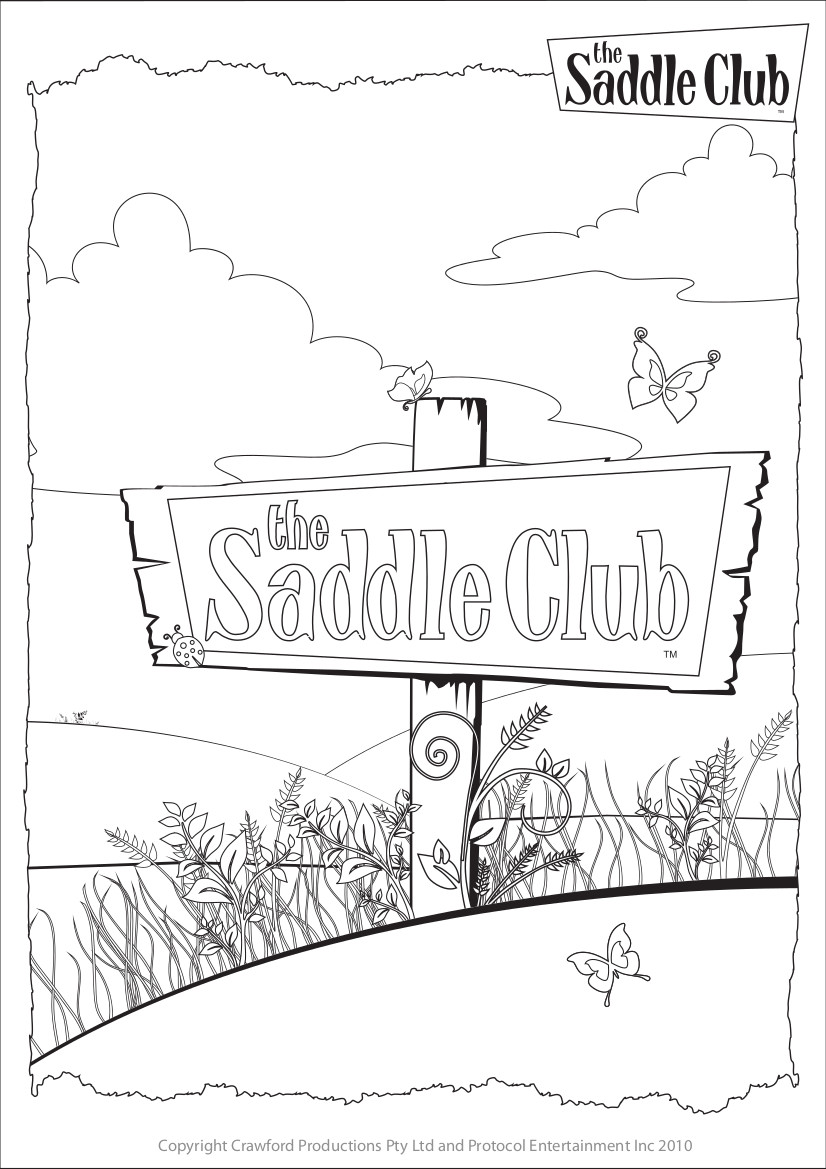 coloriage Grand Galop la serie Saddle club