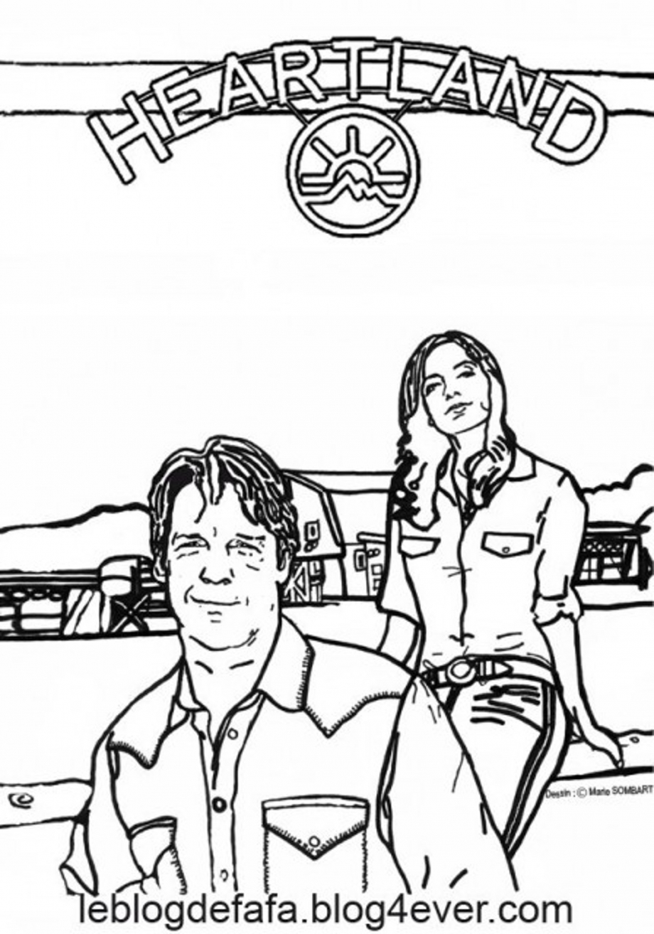Heartland Coloring Pages Sketch Coloring Page