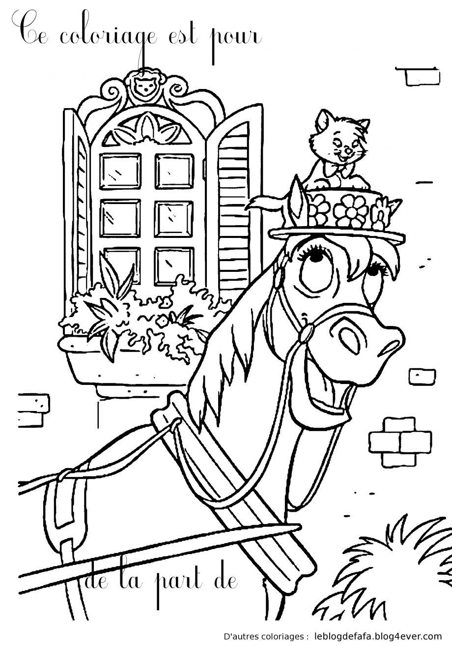 Coloriage Disney Les Aristochats Et Frou-Frou