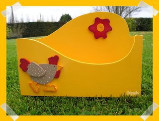 Porte courrier poule