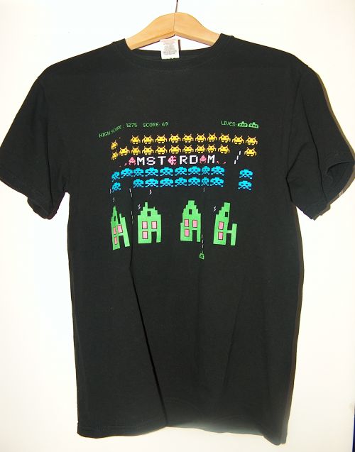 Tee-shirt Space Invaders - Amsterdam