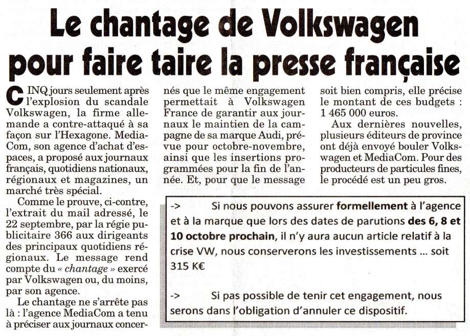 Le chantage de Wolkswagen pour faire taire la presse française.jpg