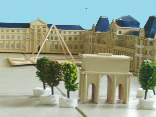 apercu de 'etat de a maquette du Louvre au 6 décembre 2010