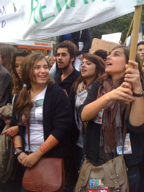 Manifestation à Paris des élèves (16/10/10) (2)