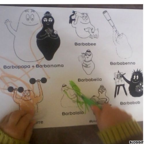 colorier les Barbapapas. . .