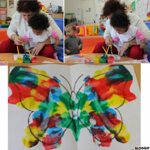 Peinture du papillon avec Elikya