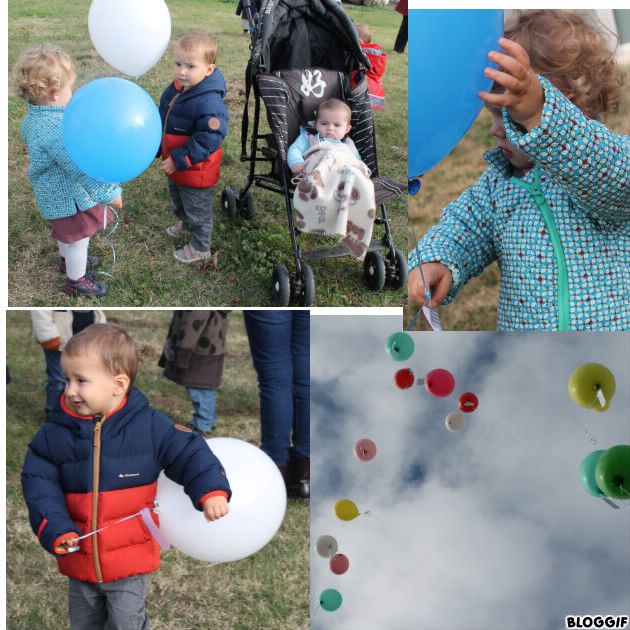 les ballons vont partir,      au-revoir les ballons !