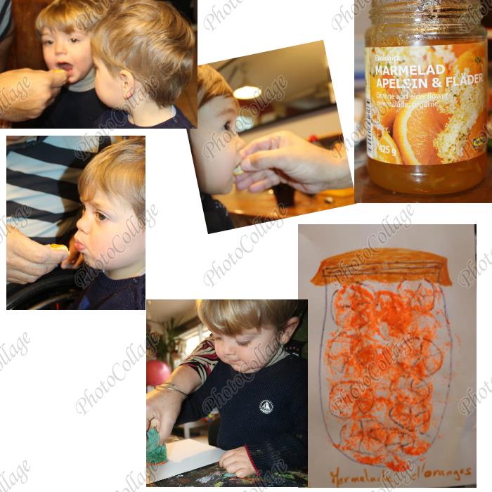 SUEDE / marmelade d'oranges sur des petits pains grillés, peinture et musique