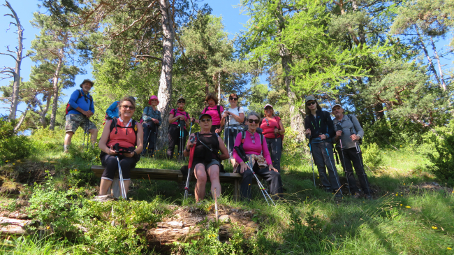 Pause vers la crête de la Crébasse