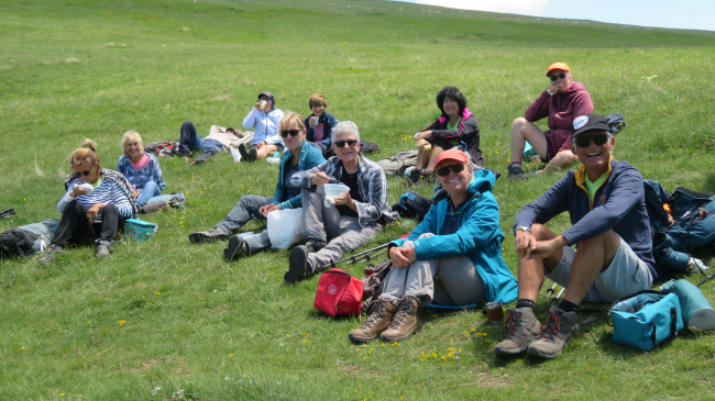 Pause repas pour le groupe 2