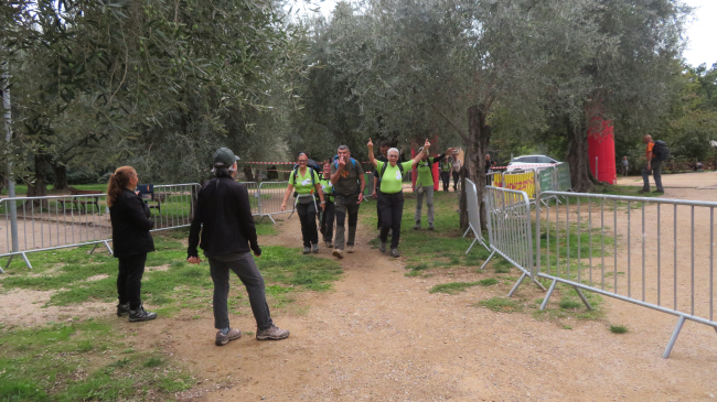 Arrivée du groupe des 26 km