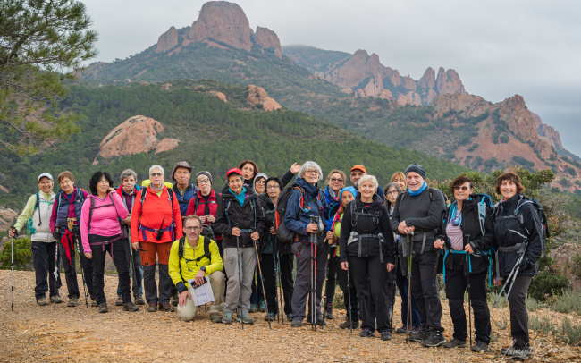 Le groupe 3 à l'assaut du Pic du Cap roux