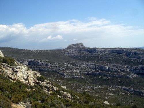 Vue du massif du Garlaban