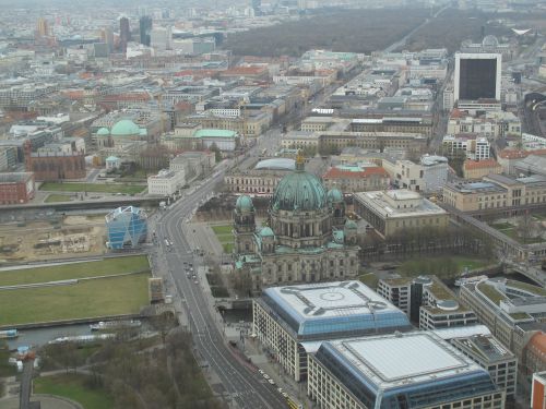 Berlin en miniature, du haut de la tour, Alexanderplatz