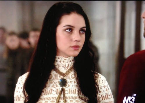 Adelaide Kane as Mary Stuart in Dolorous Choker Body Chain 1.jpg